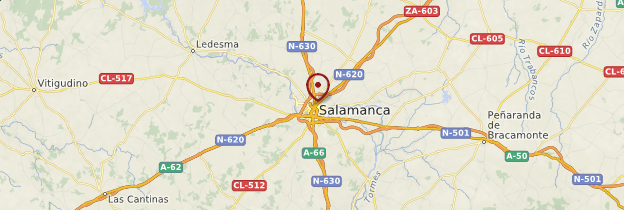 Carte Salamanca (Salamanque) - Espagne
