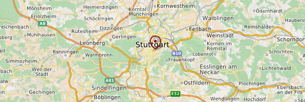 Carte Stuttgart - Allemagne