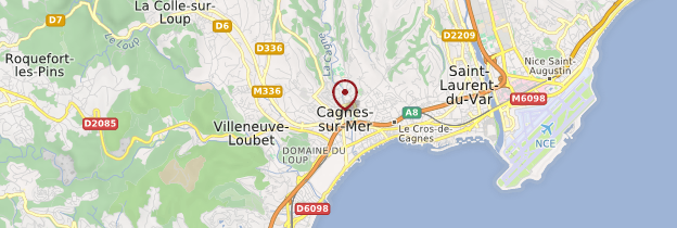 Carte Cagnes-sur-Mer - Côte d'Azur