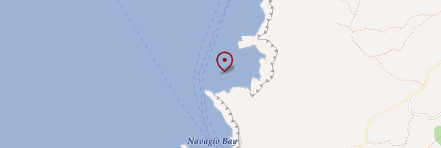 Carte Baie du Naufrage (Navaghio) - Îles grecques