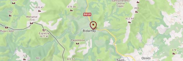 Carte Bidarray - Pays basque et Béarn