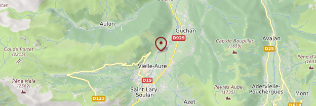Carte Vallée d'Aure - Midi toulousain - Occitanie