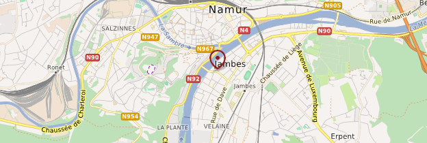 Carte Port de Jambes - Belgique