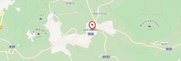 Carte Queyrières - Auvergne