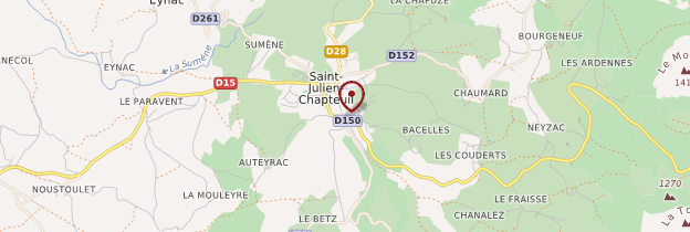 Carte Saint-Julien-Chapteuil - Auvergne