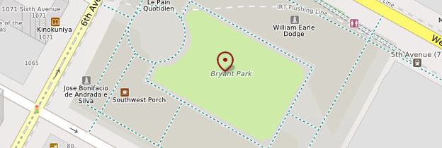 Carte Bryant Park - New York