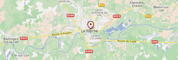 Carte La Flèche - Pays de la Loire
