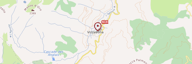 Carte Vizzavona - Corse