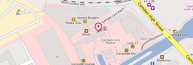 Carte Camden Market - Londres