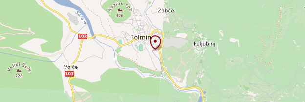 Carte Gorges de la Tolminka - Slovénie
