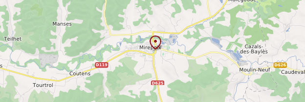 Carte Mirepoix - Midi toulousain - Occitanie