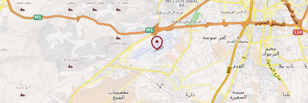 Carte Aéroport de Damas - Syrie