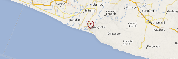 Carte Parangtritis - Indonésie