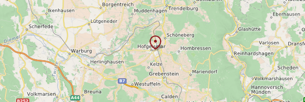 Carte Hofgeismar - Allemagne