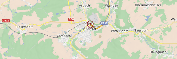 Carte Altkirch - Alsace