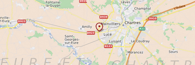 Carte Eure-et-Loir - Châteaux de la Loire