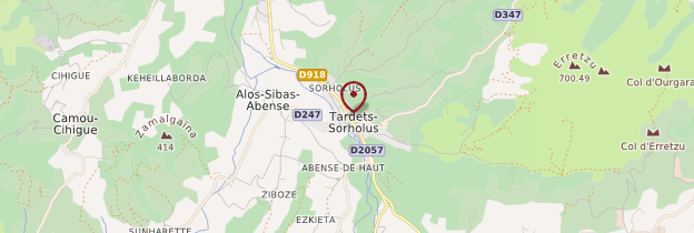 Carte Tardets-Sorholus - Pays basque et Béarn