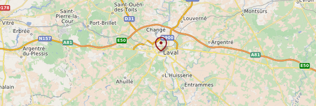 Carte Mayenne - Pays de la Loire