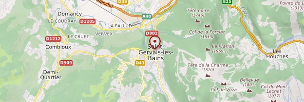 Carte Saint-Gervais-les-Bains (Saint-Gervais Mont-Blanc) - Alpes