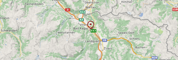 Carte Bad Ragaz - Suisse