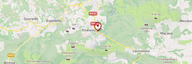 Carte Itxassou - Pays basque et Béarn