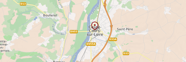 Carte Cosne-Cours-sur-Loire - Bourgogne