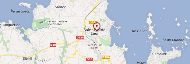 Carte Saint-Pol-de-Léon (Kastell-Paol) - Bretagne