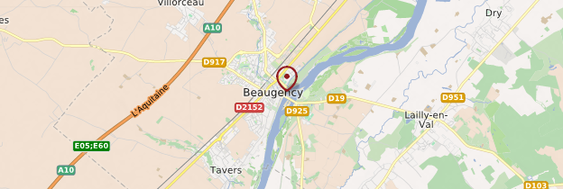 Carte Beaugency - Châteaux de la Loire