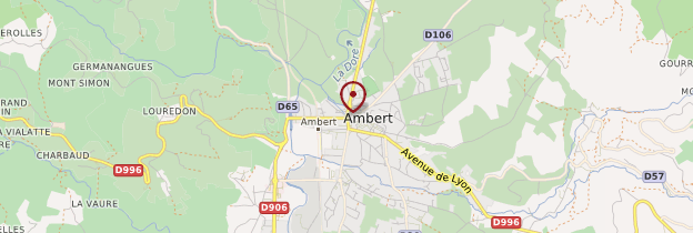 Carte Ambert - Auvergne