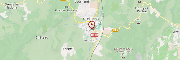 Carte Cluny - Bourgogne