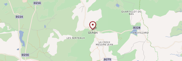 Carte Uchon - Bourgogne
