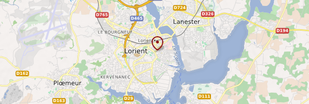 Carte Lorient (An Oriant) - Bretagne