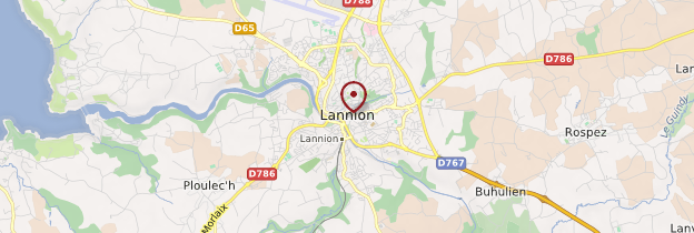 Carte Lannion (Lannuon) - Bretagne