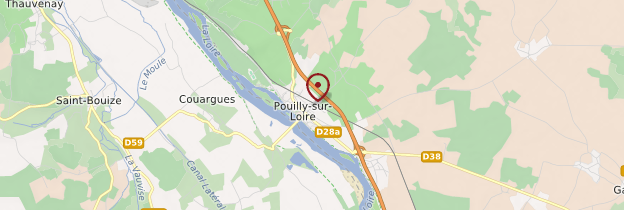 Carte Pouilly-sur-Loire - Bourgogne