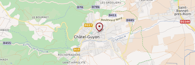 Carte Châtel-Guyon - Auvergne