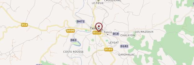Carte Tence - Auvergne