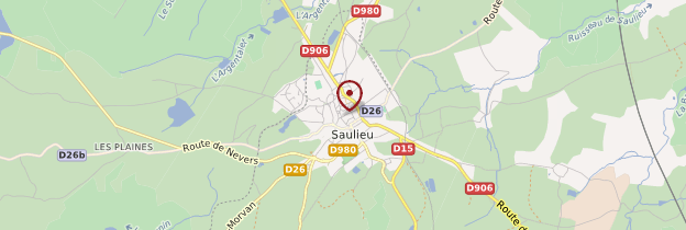 Carte Saulieu - Bourgogne