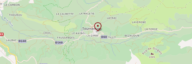Carte Tournemire - Auvergne