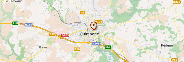 Carte Quimperlé (Kemperle) - Bretagne