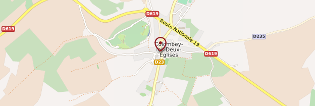 Carte Colombey-les-Deux-Églises - Champagne-Ardenne