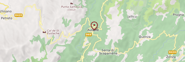 Carte Aullène - Corse