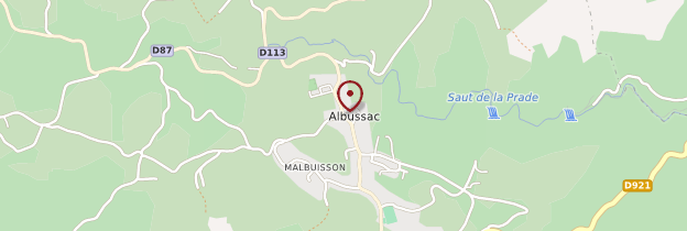 Carte Les Quatre routes d'Albussac - Limousin