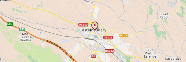 Carte Castelnaudary - Languedoc-Roussillon