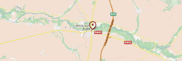Carte Arcis-sur-Aube - Champagne-Ardenne