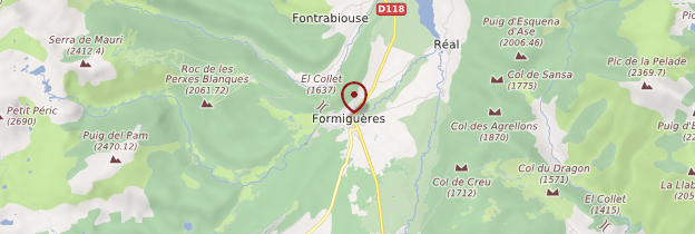 Carte Formiguères - Languedoc-Roussillon