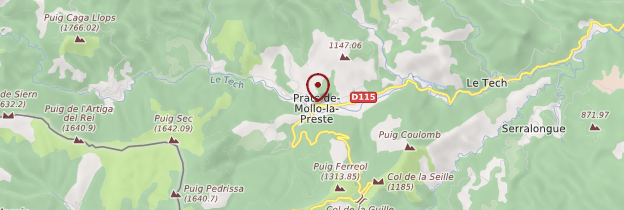 Carte Prats-de-Mollo-la-Preste - Languedoc-Roussillon