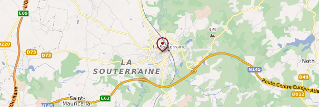Carte La Souterraine - Limousin