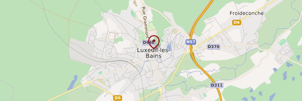 Carte Luxeuil-les-Bains - Franche-Comté