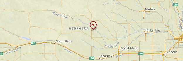 Carte Nebraska - États-Unis