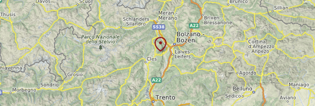 Carte Trentin-Haut-Adige - Italie